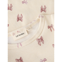 LIL ATELIER Bluse Gavo Turtledove Bow